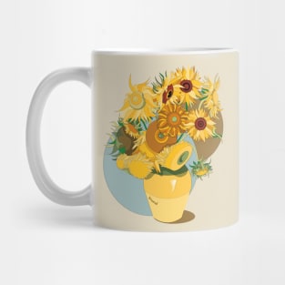 Van Gogh's modern 12 Sunflowers Mug